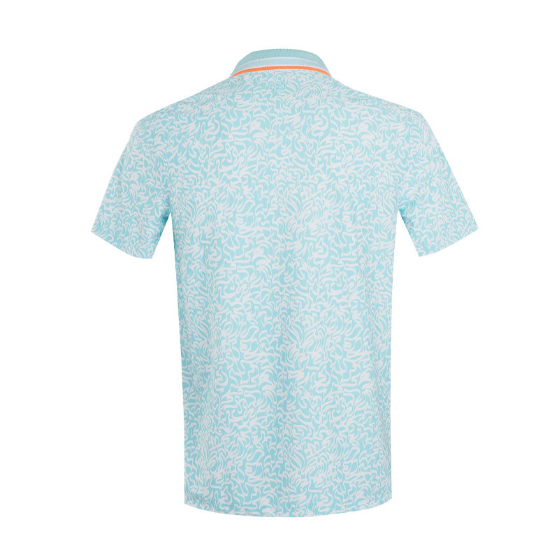 GFORE Scribble Men's Tech Jersey Polo (Cenote)