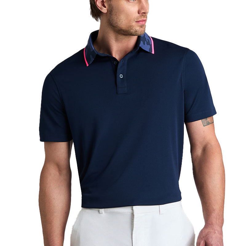 GFORE Camo Collar Performance Pique Men's Polo (Twilight)