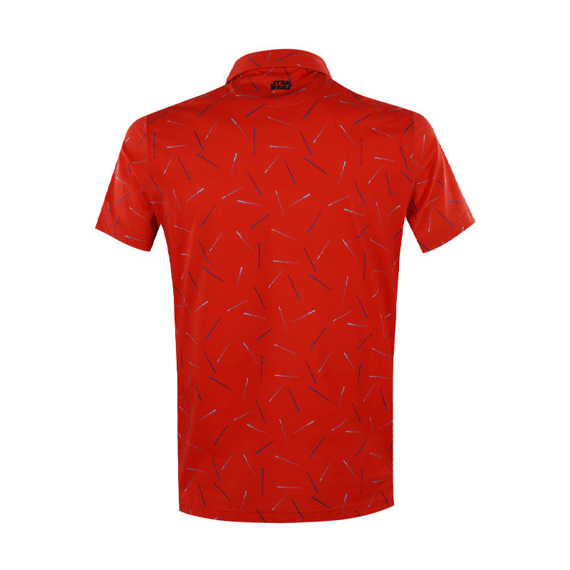 DISNEY Star Wars Sword Print Men's Polo (Red)