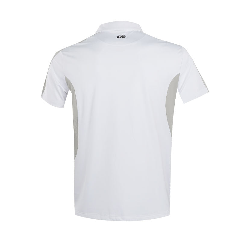 DISNEY Storm Trooper Mesh Men's Polo (White/Grey)