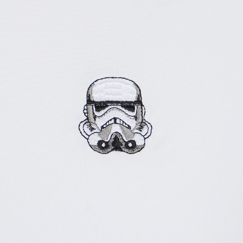 DISNEY Storm Trooper Mesh Men's Polo (White/Grey)