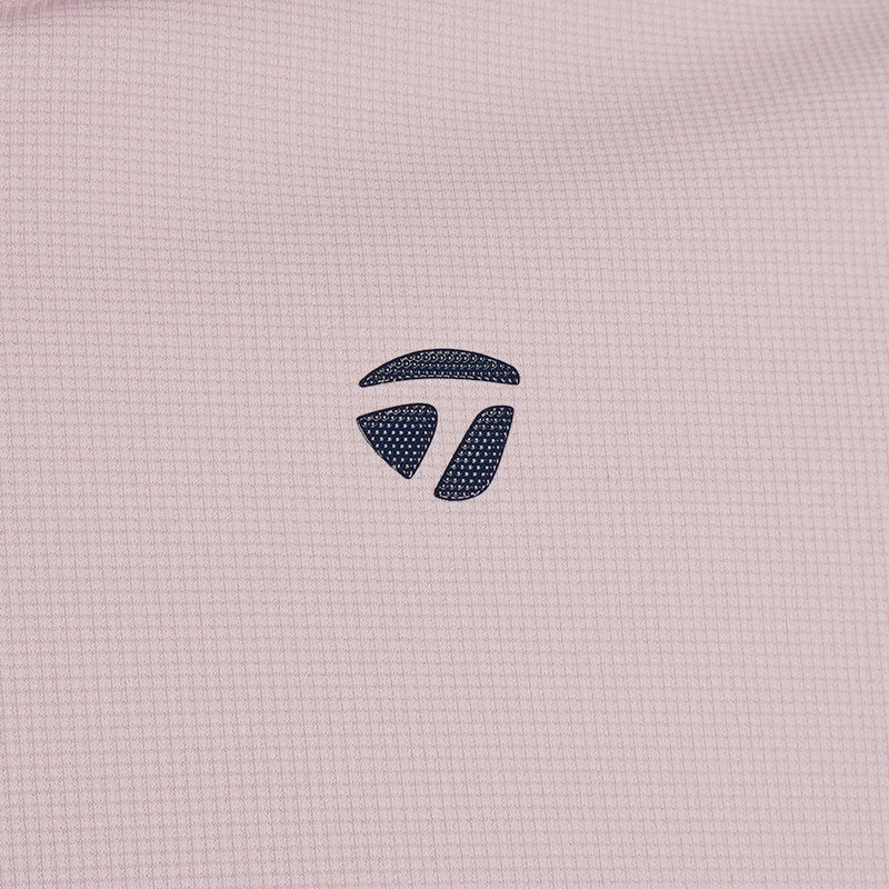 TAYLORMADE Vertical Stripe Men's Polo (Pink)