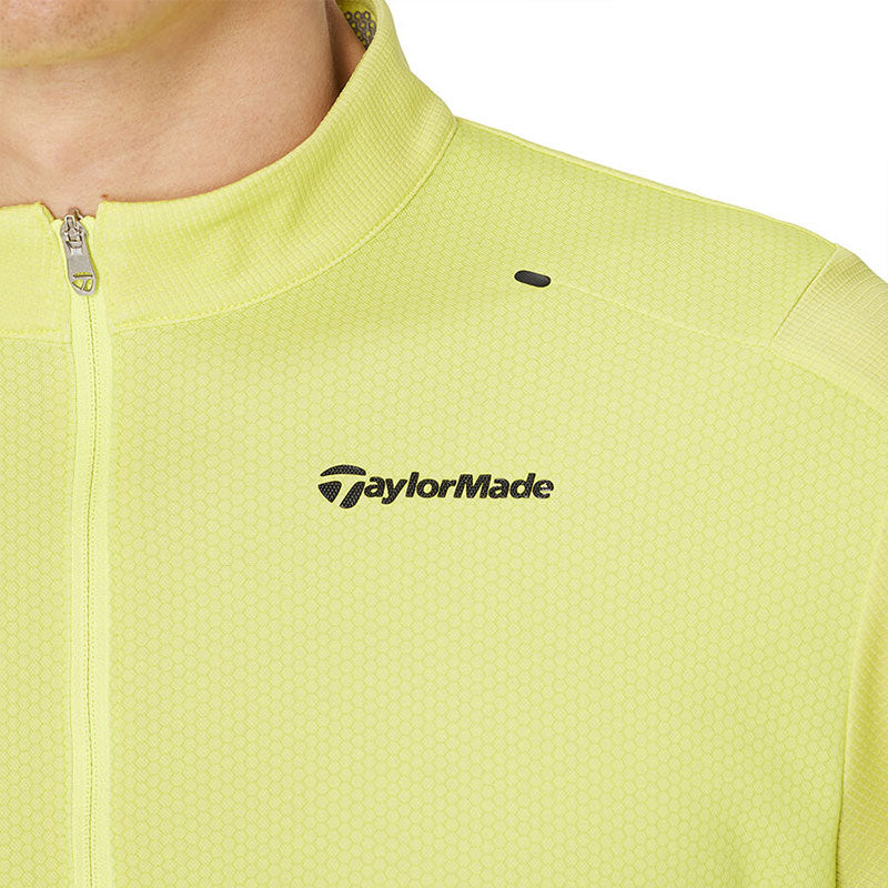 TAYLORMADE T-ICE T-AIR So Cool Zipped Men's Mock Shirt (Yellow)