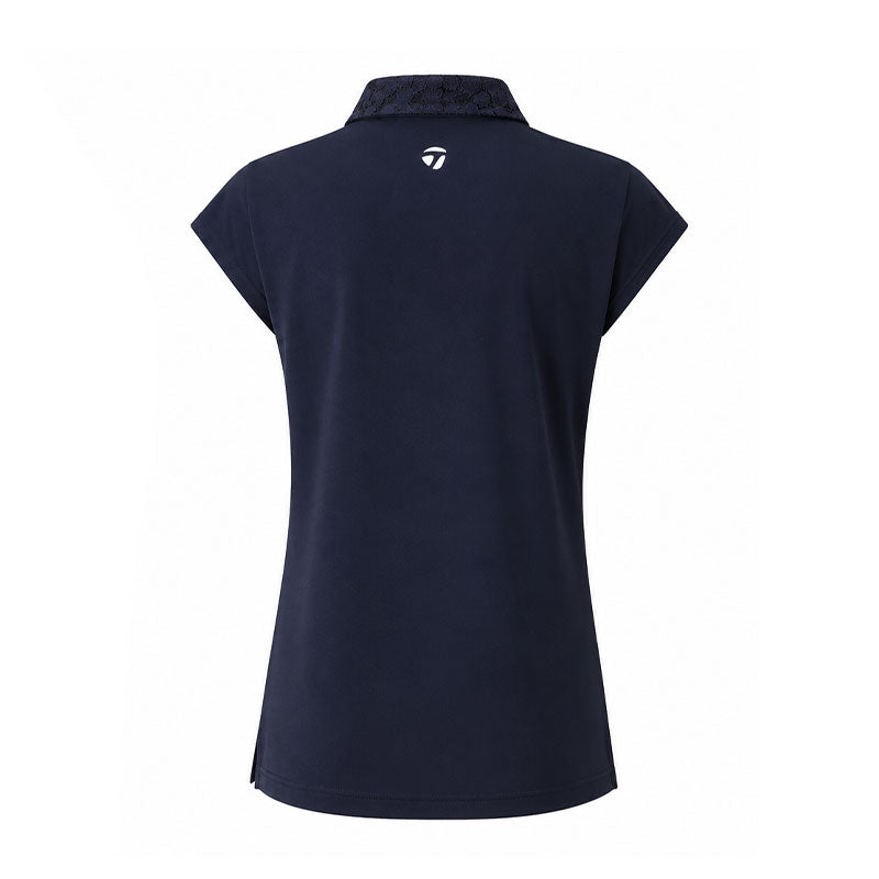 TAYLORMADE Lace Collar Women's Polo (Navy)