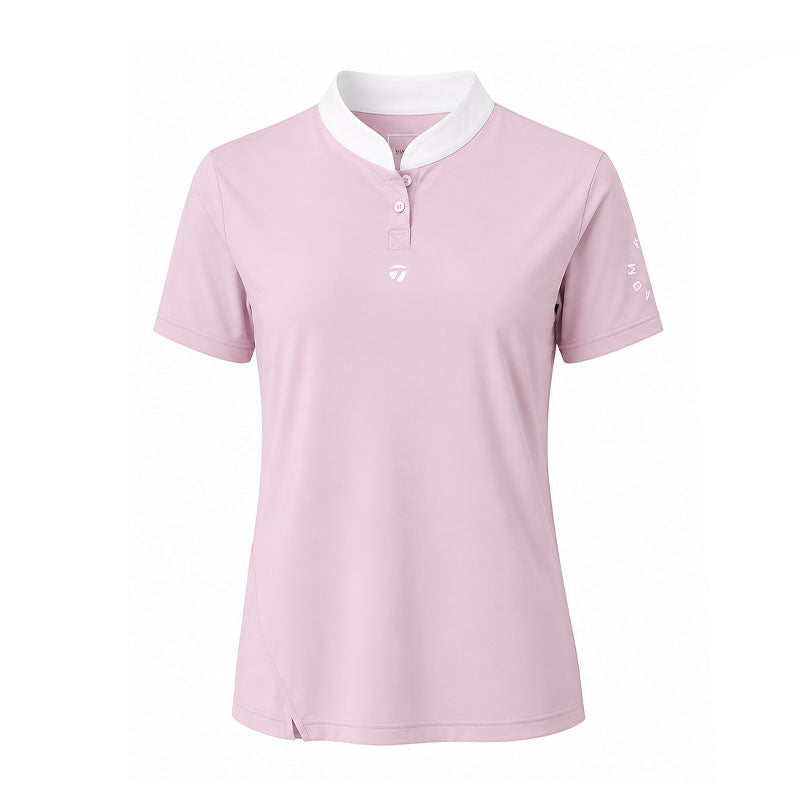 TAYLORMADE Slit Women's Mock Shirt (Pink)