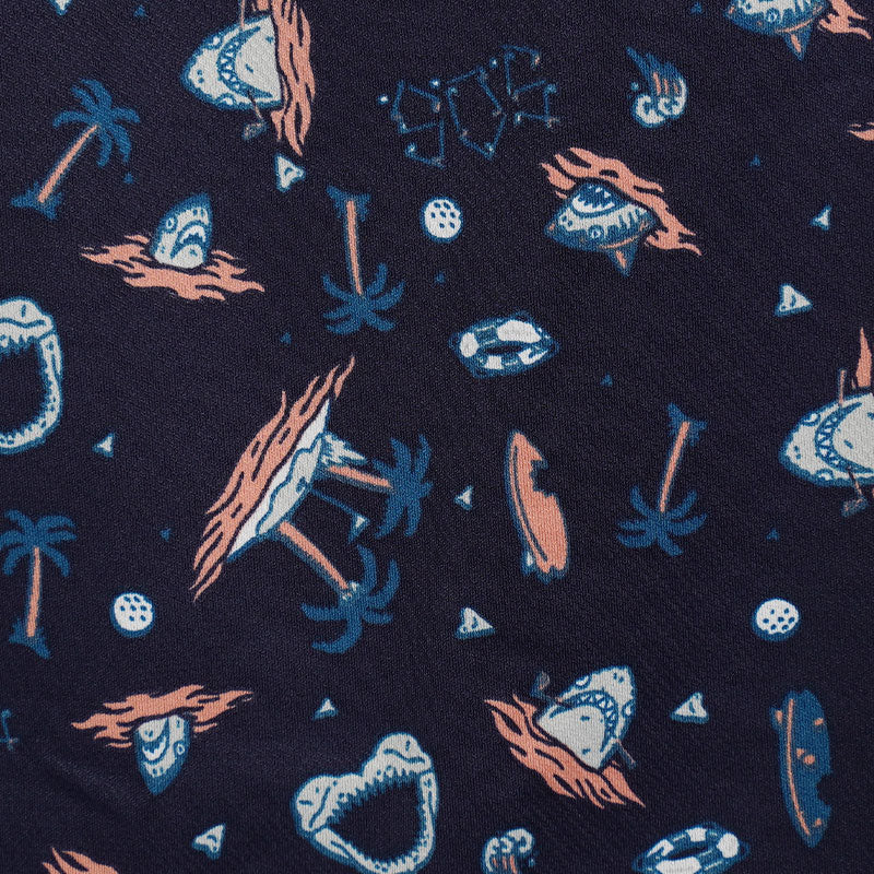 UNDER ARMOUR Matchplay Printed Boy's Polo (Navy/Pink)