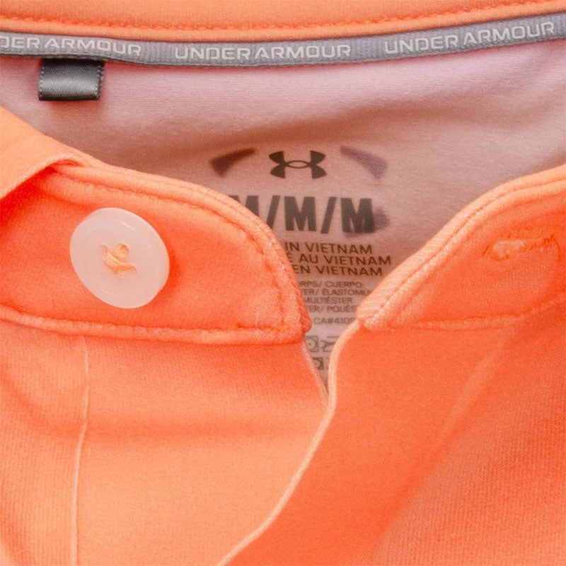 UNDER ARMOUR Halo Bonded Printed Men's Polo (Orange Block)