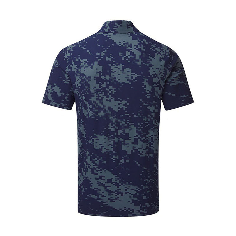 UNDER ARMOUR Drive Chill Printed Men's Polo (Blue/Grey)