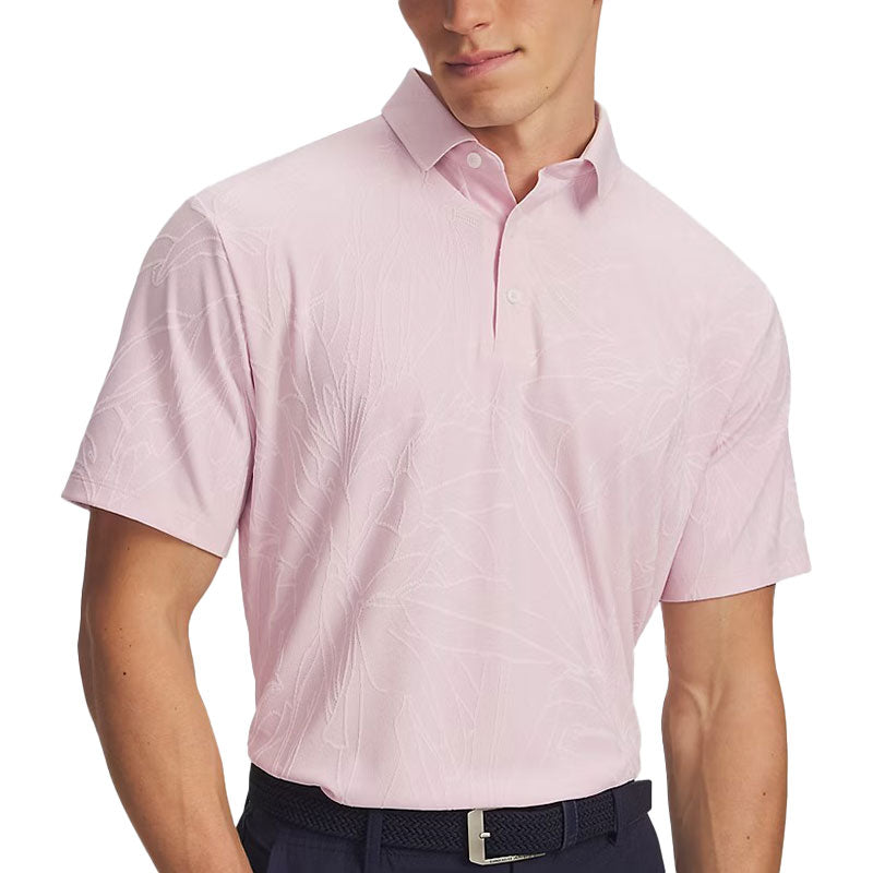 UNDER ARMOUR ArmourDry Jacquard Men's Polo (Prime Pink)