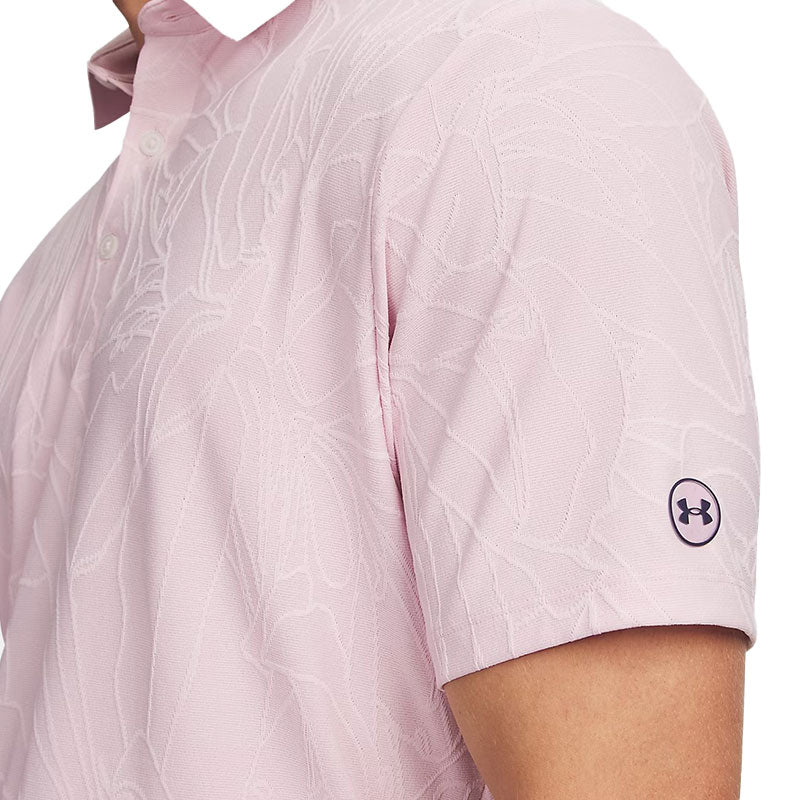 UNDER ARMOUR ArmourDry Jacquard Men's Polo (Prime Pink)