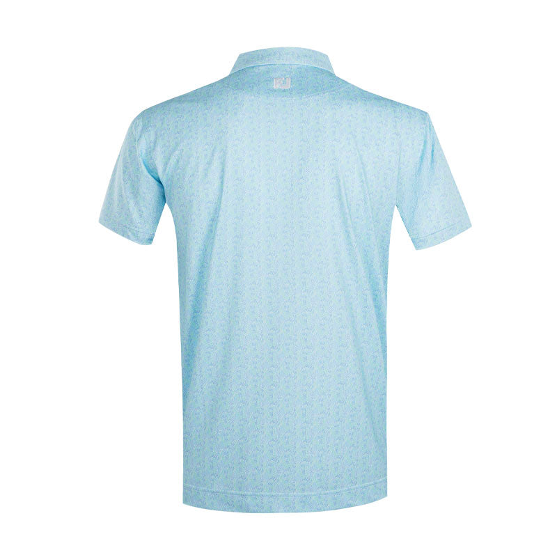 FOOTJOY Dot Terrain Lisle Men's Polo (Blue)