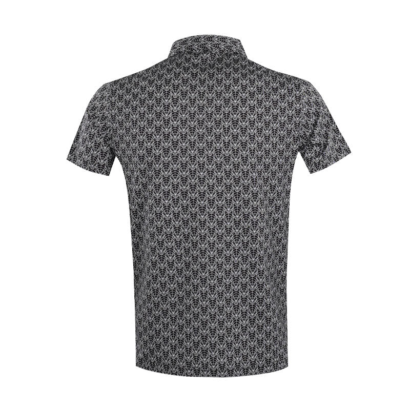 DISNEY Spider-Man Full Print Men's Polo (Black)