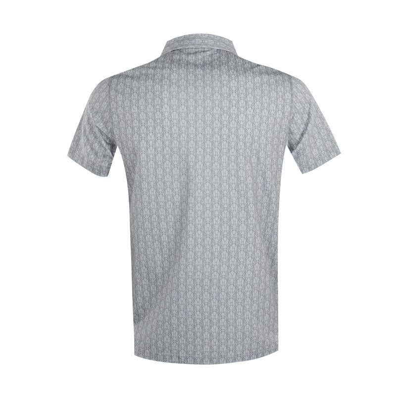 DISNEY Iron Man Full Print Men's Polo (Grey)