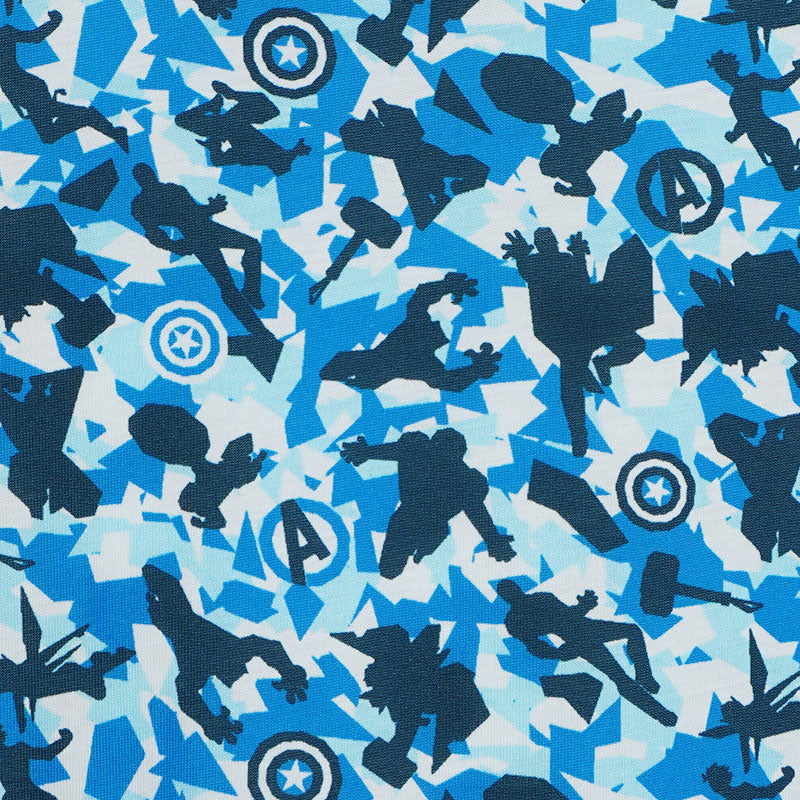 DISNEY Avengers Print Men's Polo (Multi Blue)