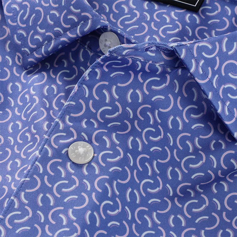 FOOTJOY Arc Geo Lisle Men's Polo (Violet)