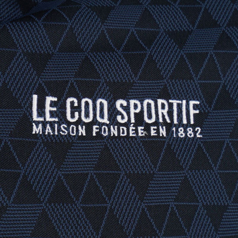 LE COQ SPORTIF GOLF Triangle Jacquard Men's Polo (Navy)