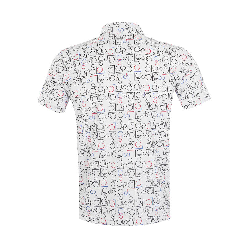 LE COQ SPORTIF GOLF Monogram Men's Polo (White)