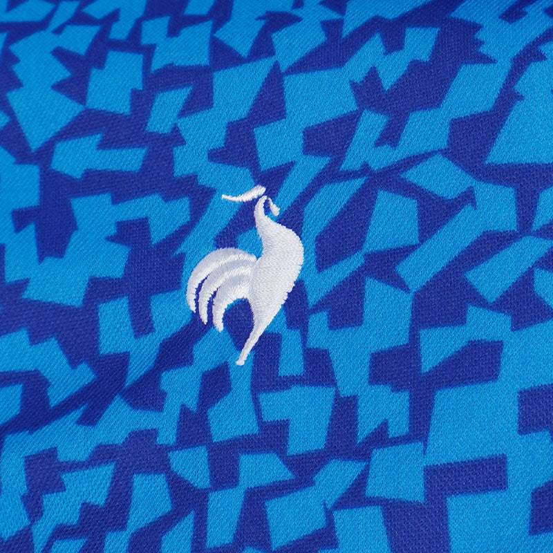 LE COQ SPORTIF GOLF Minamo Print Men's Polo (Blue)