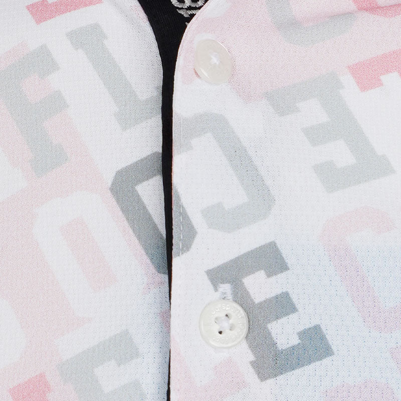 LE COQ SPORTIF GOLF Logo Pattern Men's Polo (Pink)