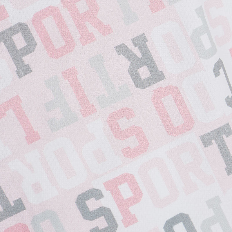 LE COQ SPORTIF GOLF Logo Pattern Men's Polo (Pink)