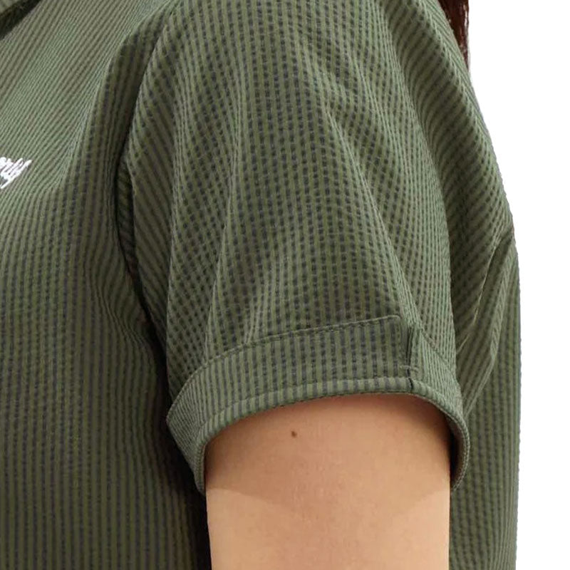 LE COQ SPORTIF GOLF Soccer Stripe Women's Polo (Khaki)