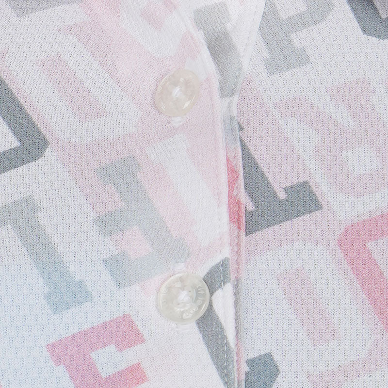 LE COQ SPORTIF GOLF Logo Pattern Women's Polo (Pink)