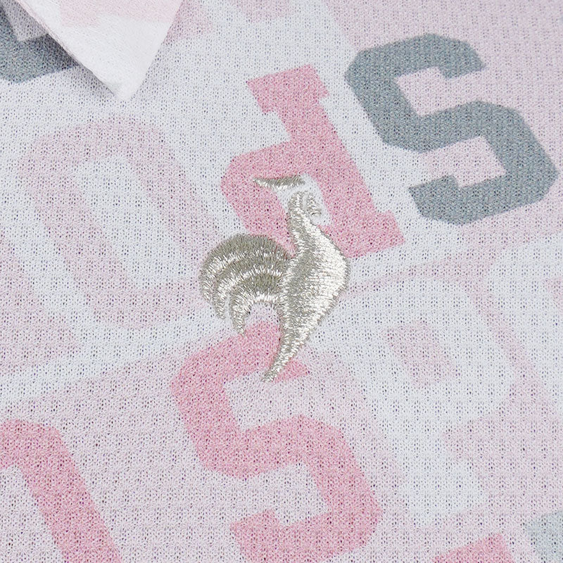 LE COQ SPORTIF GOLF Logo Pattern Women's Polo (Pink)