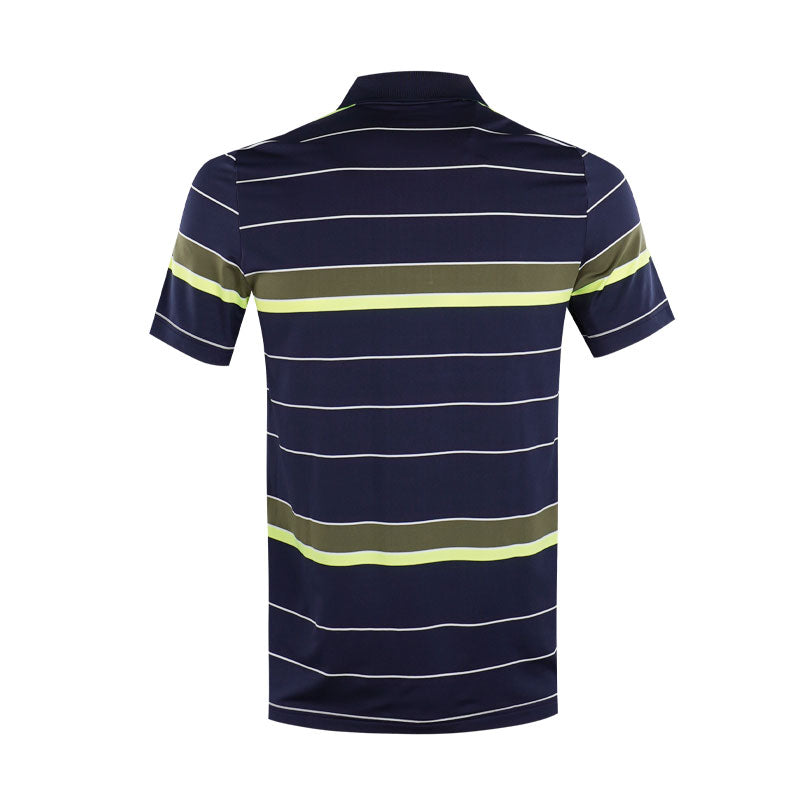 LACOSTE Striped Ultra Dry Stretch Men's Polo (Navy/Olive)