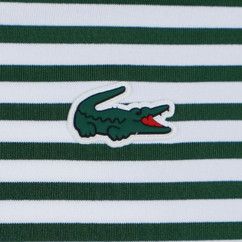 LACOSTE Regular Fit UV Protect Men's Polo (Green/White)