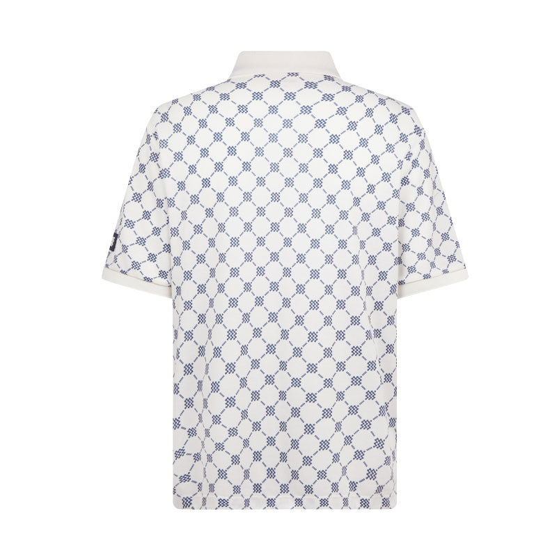 MANORS G.O.A.T Pique Monogram Men's Polo (Cream)