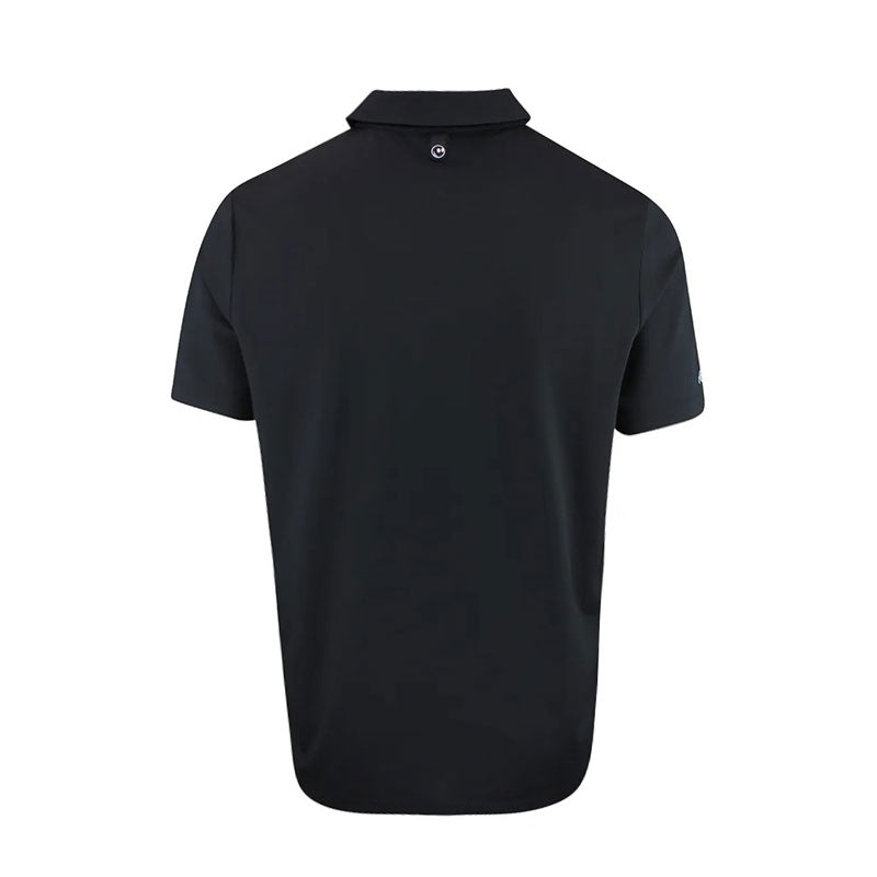 MALBON GOLF Fairway Baldwin Men's Polo (Black)