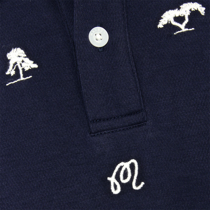 MALBON GOLF Torrey Pines Men's Polo (Baritone Blue)
