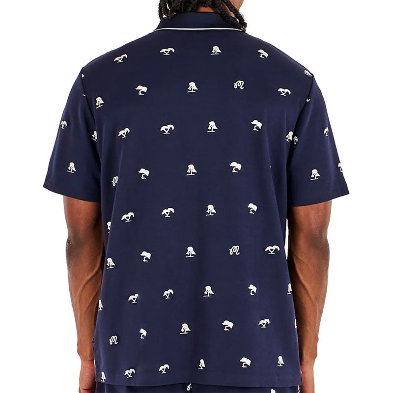 MALBON GOLF Torrey Pines Men's Polo (Baritone Blue)