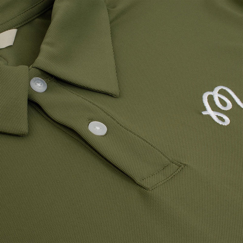 MALBON GOLF Fairway Men's Polo (Olive)
