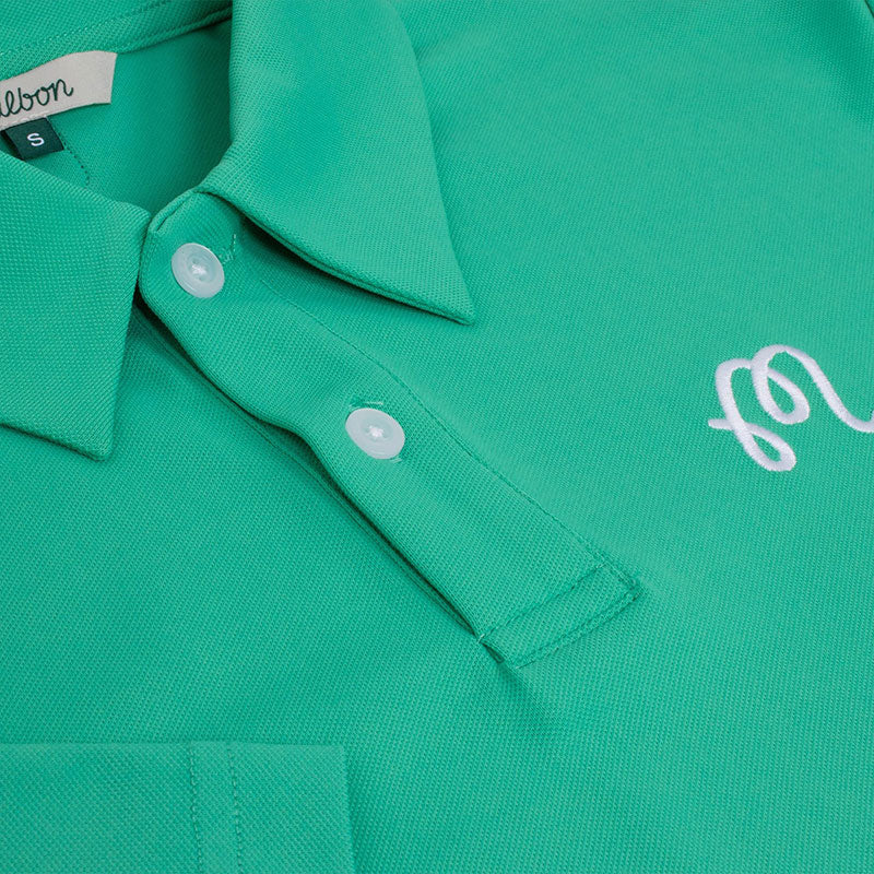 MALBON GOLF Fairway Men's Polo (Marine Green)