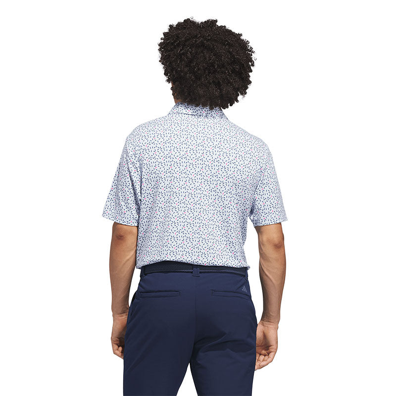 ADIDAS Ultimate365+ Soft Print Men's Polo (Sky)