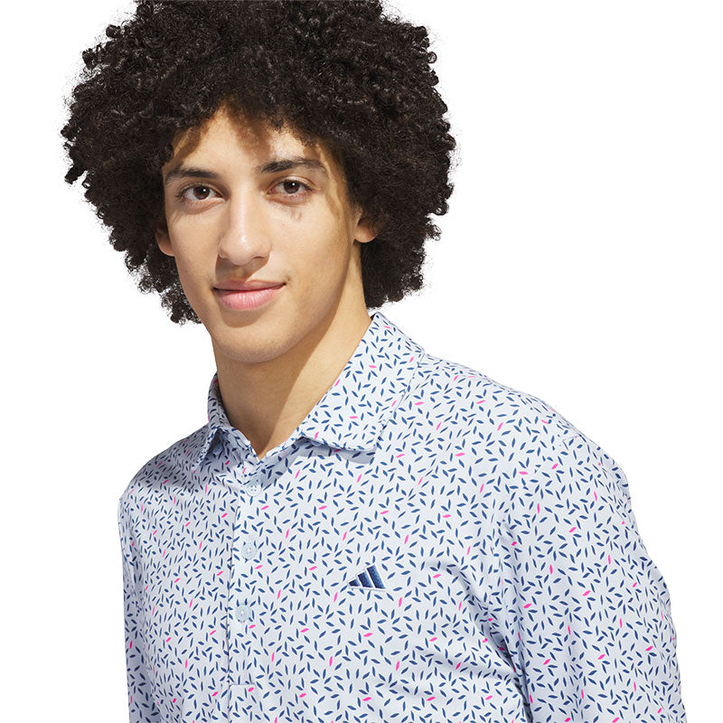 ADIDAS Ultimate365+ Soft Print Men's Polo (Sky)