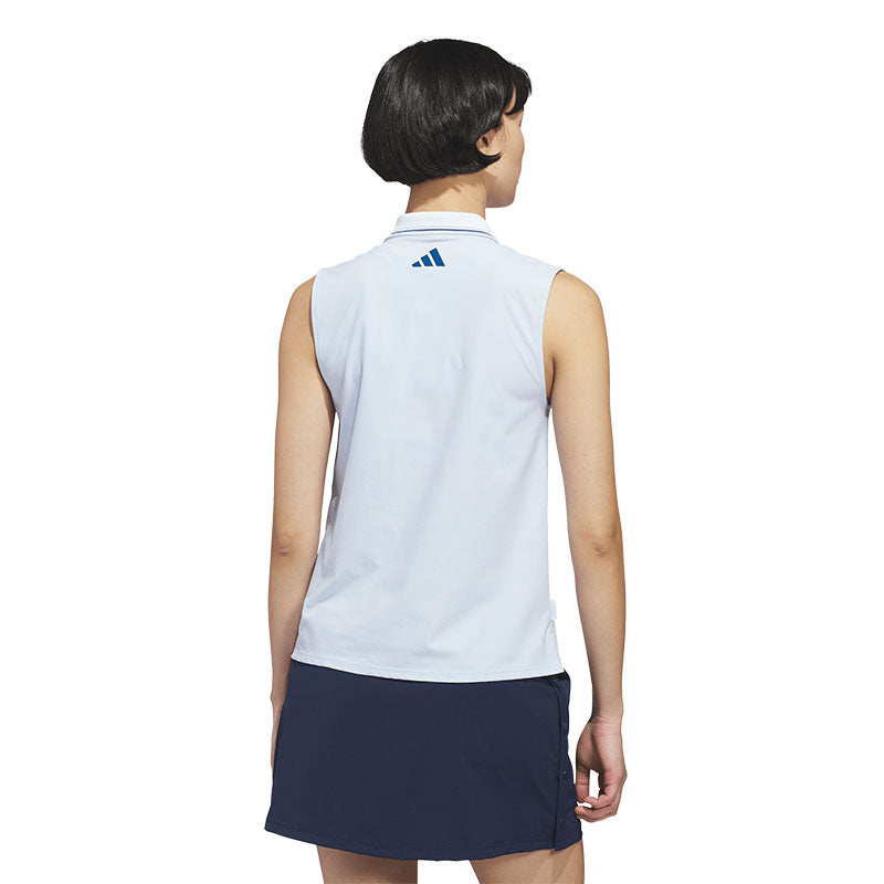 ADIDAS Beyond Twistknit Women's Sleeveless Polo (Sky)