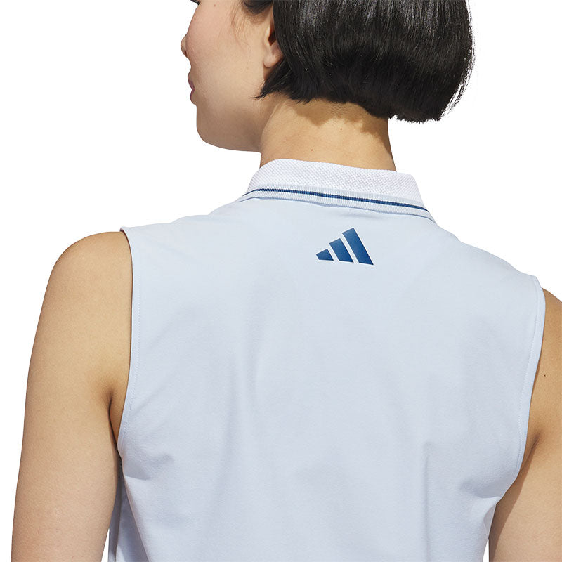 ADIDAS Beyond Twistknit Women's Sleeveless Polo (Sky)