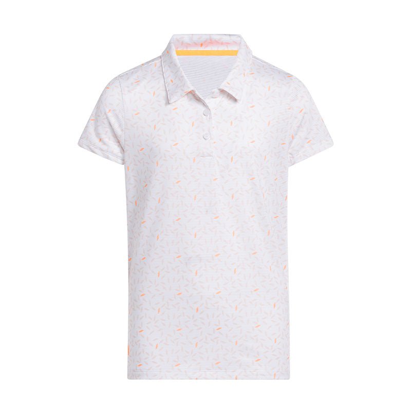 ADIDAS Printed Girl's Polo (White)