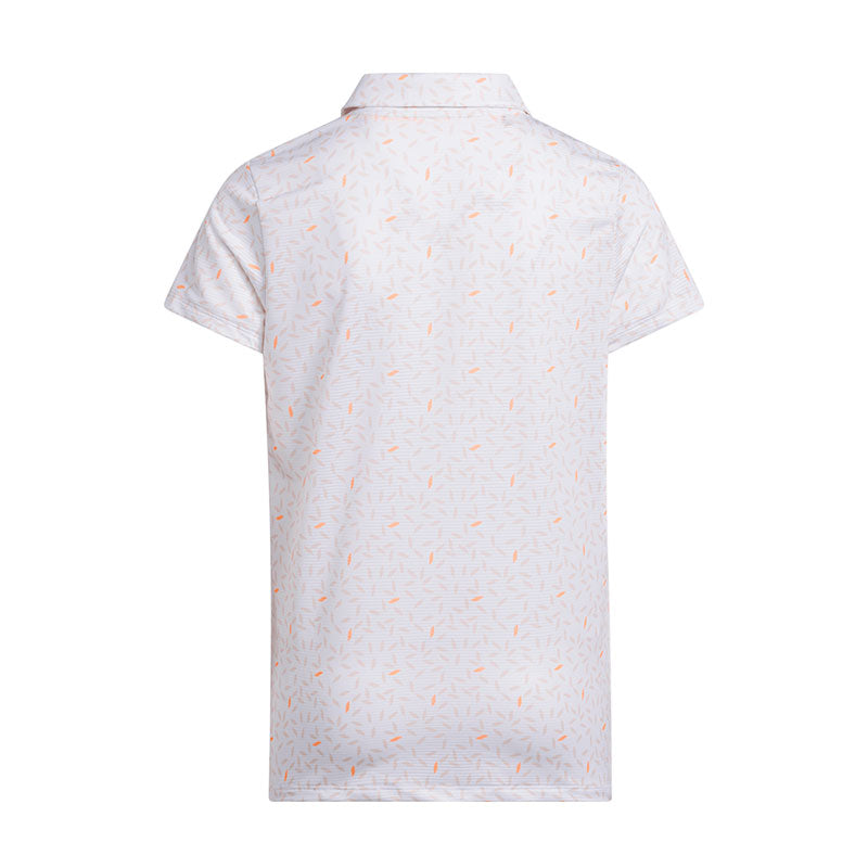 ADIDAS Printed Girl's Polo (White)
