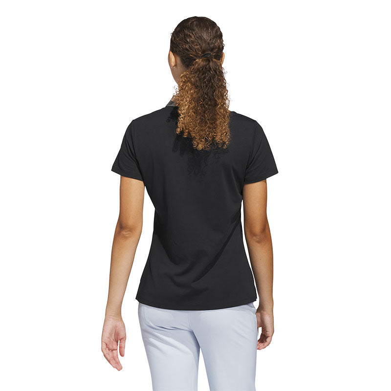 ADIDAS Ultimate365+ Butterspun Grid Women's Polo (Black)