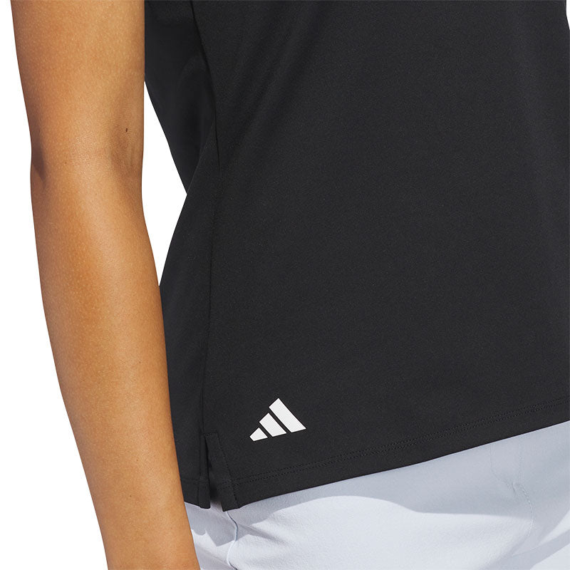 ADIDAS Ultimate365+ Butterspun Grid Women's Polo (Black)