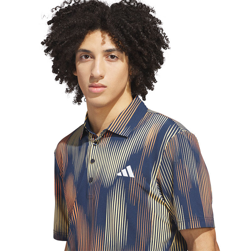 ADIDAS Ultimate365 Tour Feel Print Men's Polo (Orange)