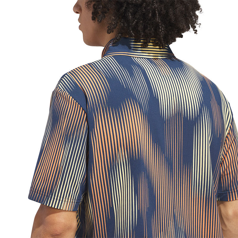 ADIDAS Ultimate365 Tour Feel Print Men's Polo (Orange)