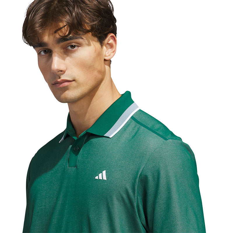 ADIDAS Ultimate365 Tour Twistknit Men's Pique Polo (Green)