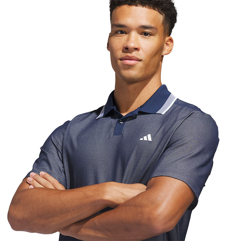 ADIDAS Ultimate365 Tour Twistknit Men's Pique Polo (Navy)