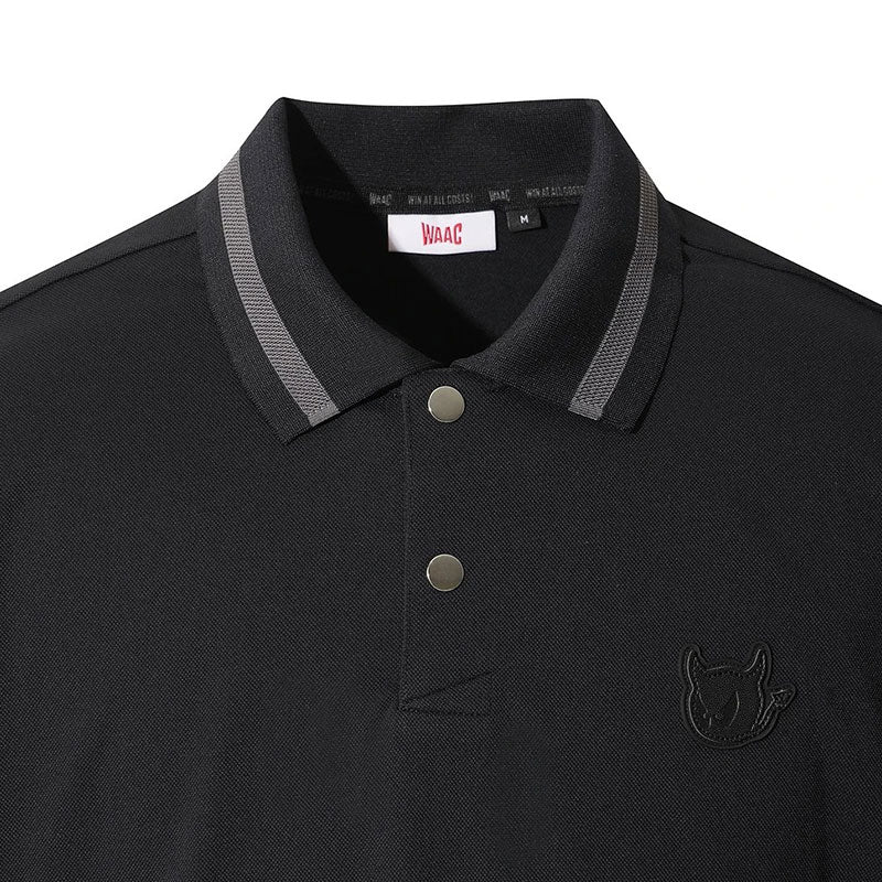 WAAC Waacky Collar Point Men's Polo (Black)