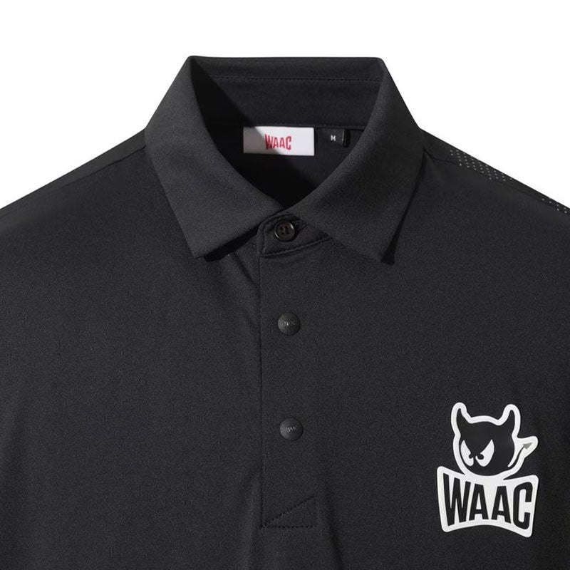 WAAC Player's Edition Emblem Basic Men's Polo (Black)