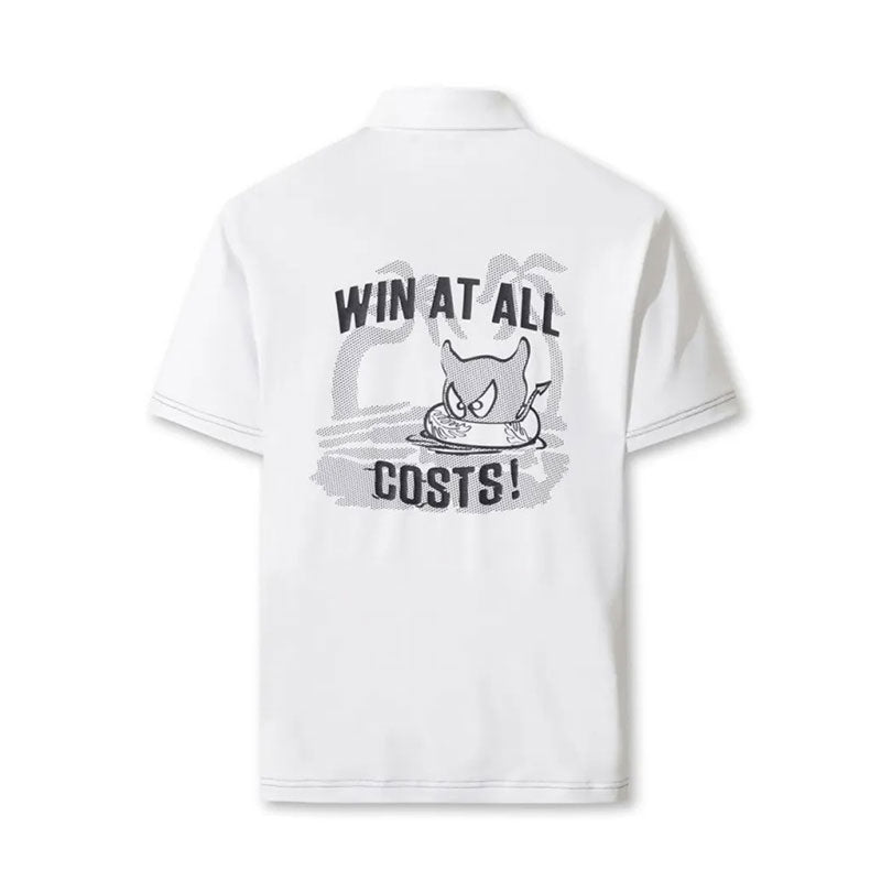 WAAC Athletic Palm Tree Men's Polo (White)